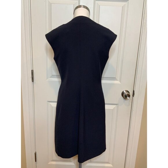 Ted Baker Reikod Navy Blue 2-Way Zip Sleeveless Shift Dress, Size 2 | 6 US - Picture 5 of 9